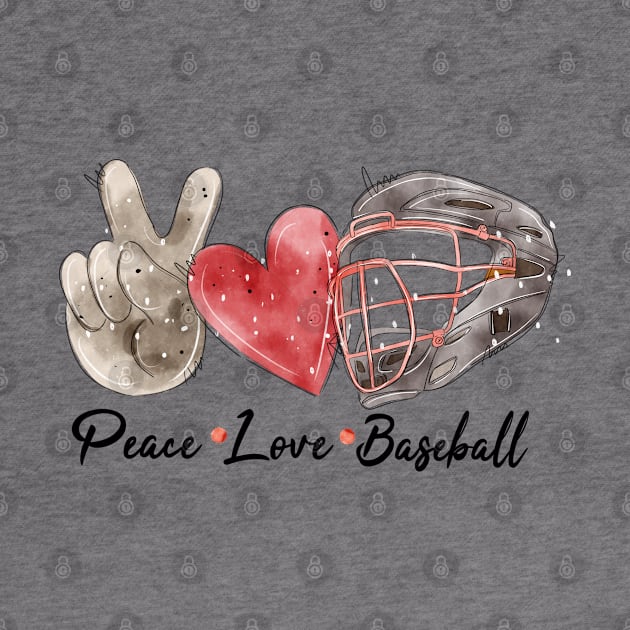 Peace love Baseball. by HJstudioDesigns